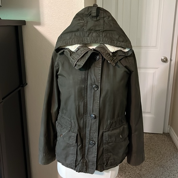 GAP Outdoor Edition Army Green Khaki Parka/Utility Jacket - Size XS - Picture 4 of 11